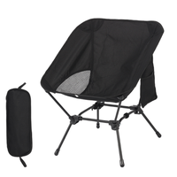 Square Structure Beach Fishing Stool, Convenient Four-Corner Camping Folding Chair, Lightweight Iron Tube Moon Chair