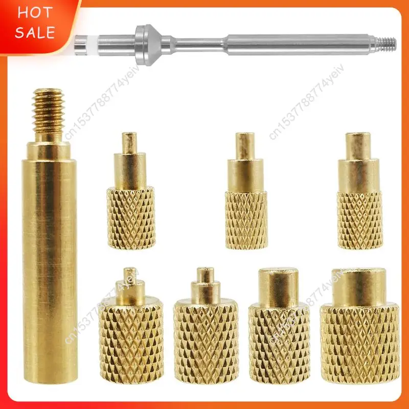 Heat Set Insert Tool M2/M3/M4/M5/M6/M7/M8 Heat Set Insert Tip Kit TS100 Brass Soldering Iron Tip Set A62X