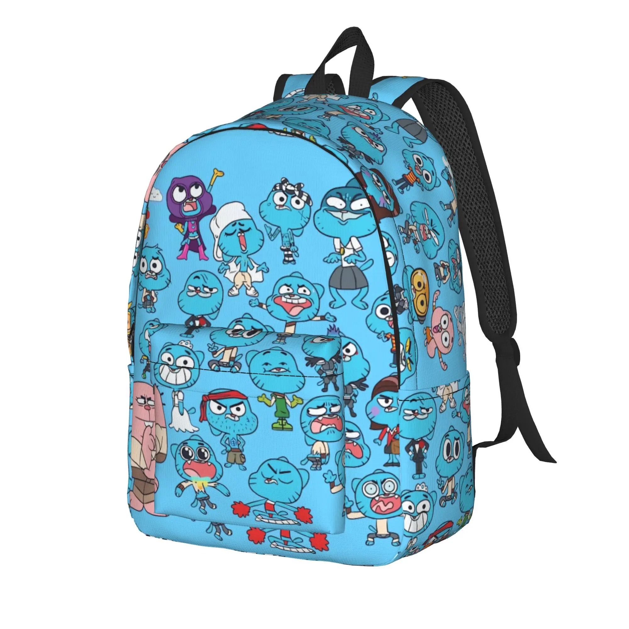 Gumball Gum Ball Watterson Amazing Cartoon Backpack  Elegant Backpacks Women Men Outdoor Style Big High School Bags Rucksack