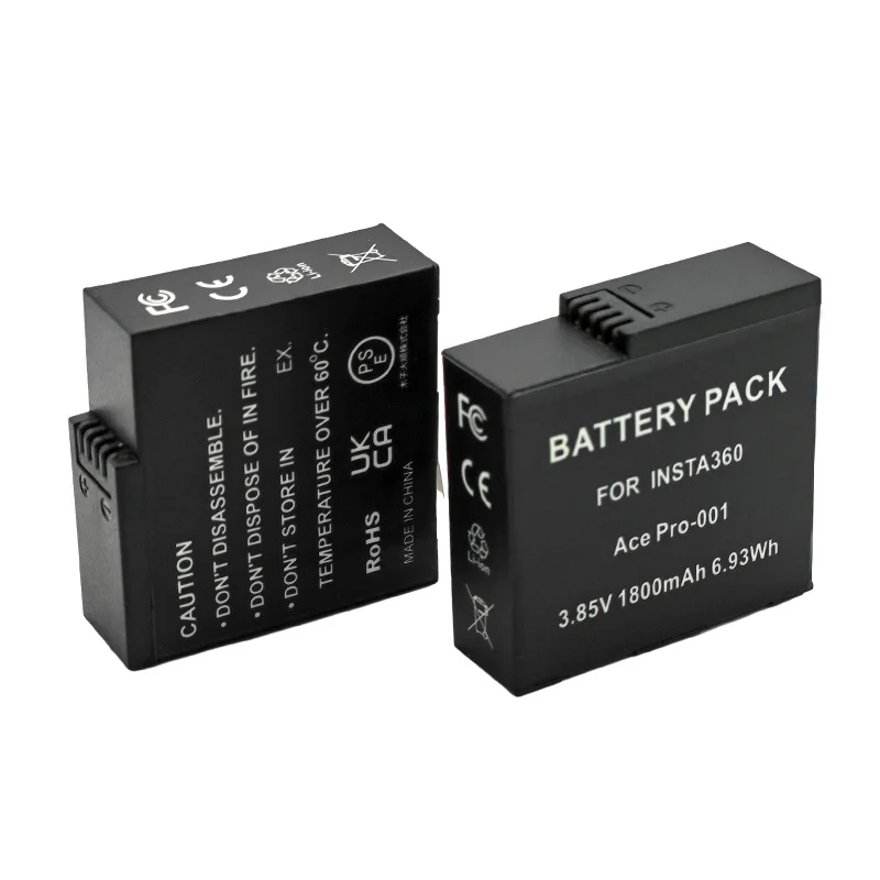 بطارية ليثيوم أيون 1800 مللي أمبير 3.85 فولت لـ Insta360 Ace/Ace Pro - بديل متوافق مع فتحة شحن مزدوجة #2
