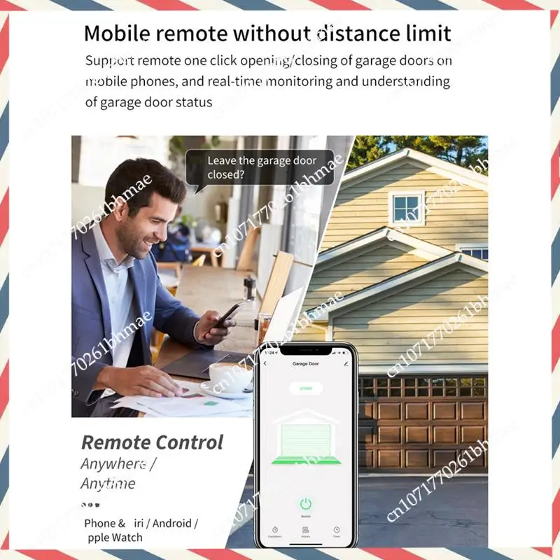 

-A21Z Smart WIFI контроллер гаражных ворот для Alexa и Google Home EU, совместимость с приложением Tuya