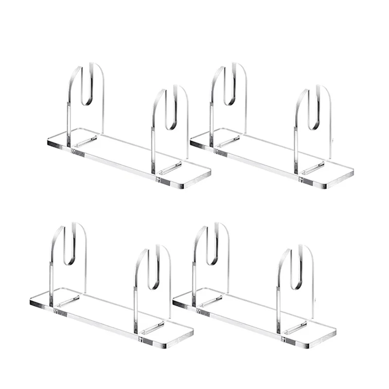 ABZS 8 Pcs Acrylic Fan Display Stand Folding Clear Fan Holder Easel Japanese Chinese Hand Fan Stand Foldable Handheld Fan