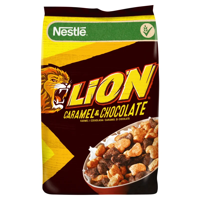 Nestlé-cereales de desayuno de León, caramelo y chocolate, 250 g