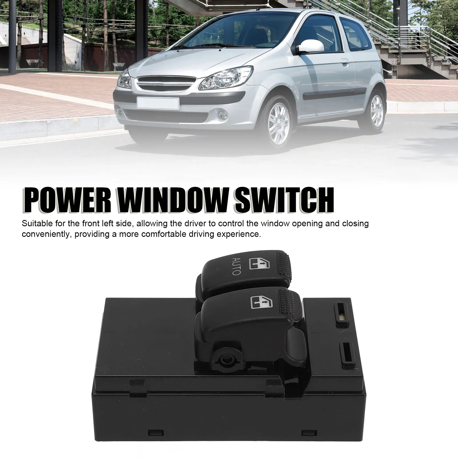 

Стекло со стороны водителя 93570-1C010 Управление стеклоподъемником со стороны водителя для Getz 2002–2010 гг.