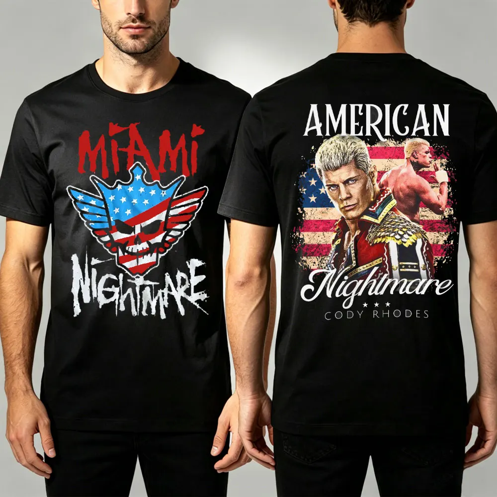Cody Rhodes WrestleMania 42 Winner Undisputed Graphic T Shirts The American Nightmare 2026 Shirt Woman Man Cotton S-3XL Fans