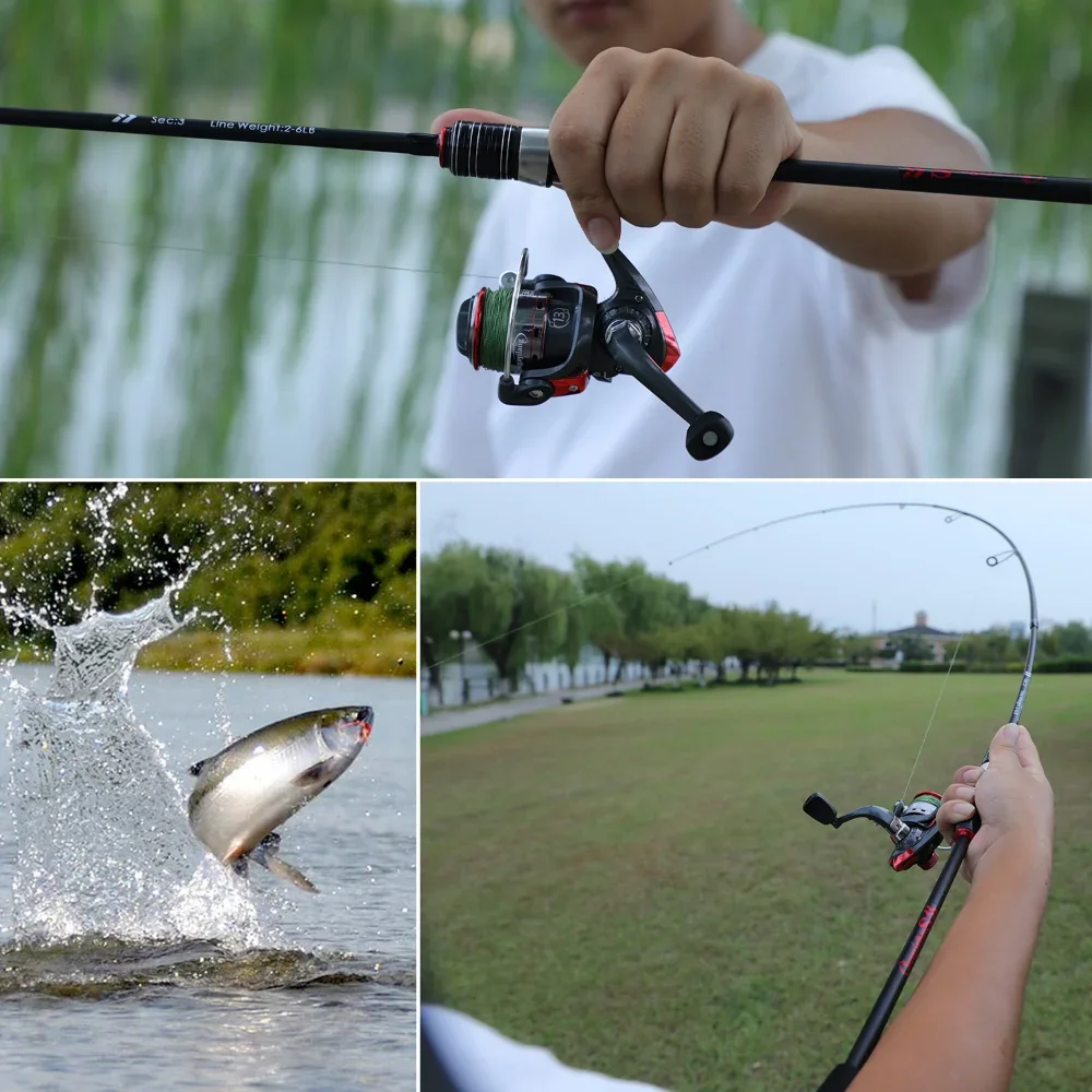 Sougayilang Spinning Fishing Rod 1.8m,2.1m UltraLight Carbon Fiber Rod Pole EVA Handle Baitcasting Fishing Rod for fishing pesca - view 6