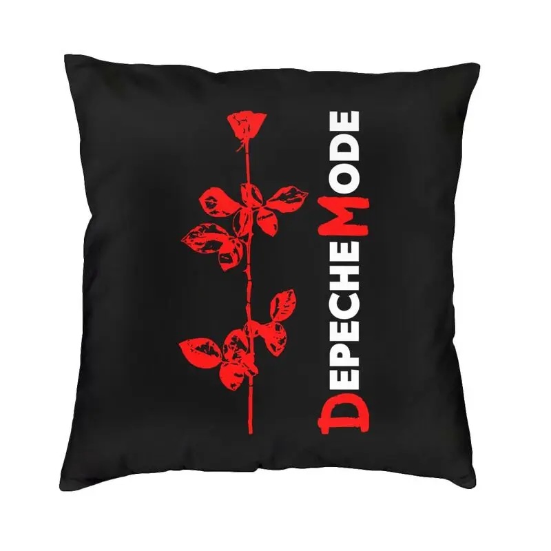 Depeche Cool Mode Electronic Rock Cushion Cover Velvet Nordic Throw Pillow Case Decoration Salon
