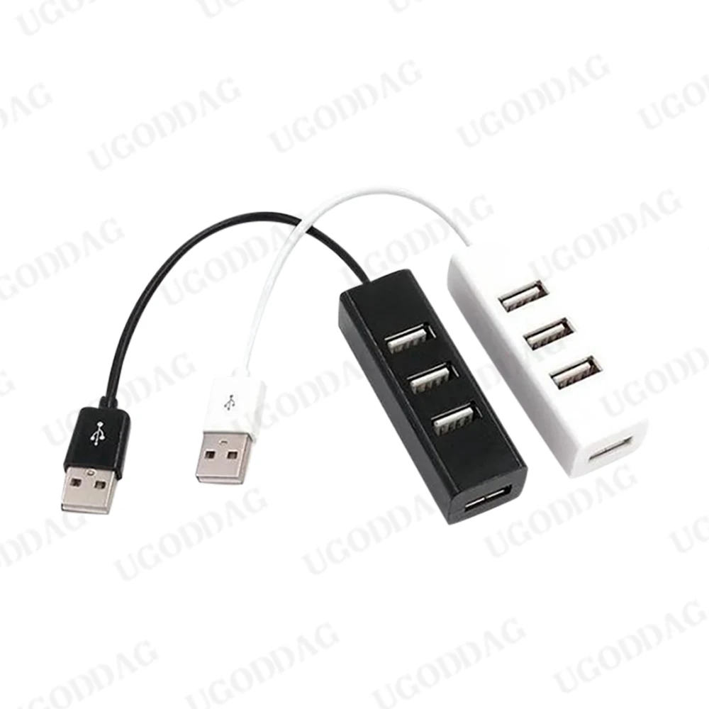 Adattatore hub da 15 cm Hub USB Mini USB 2.0 Splitter a 4 porte per PC Laptop Notebook Ricevitore Periferiche per computer Accessori