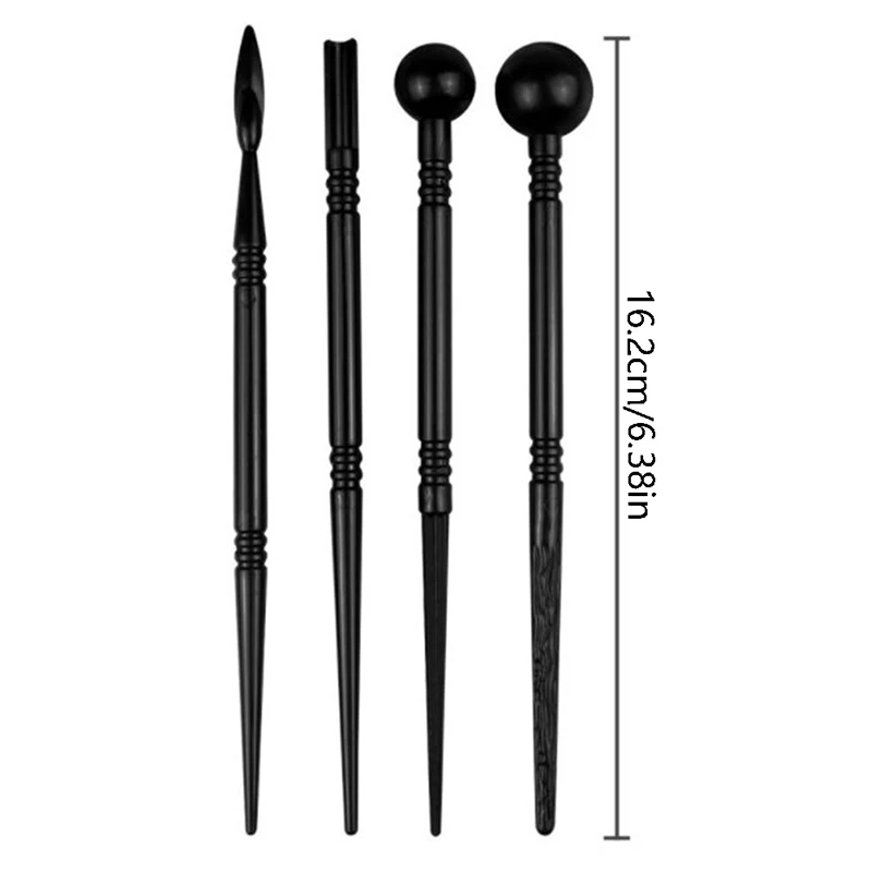 4 Pcs/Set Cake Carved Pens Flower Modelling Tools Fondant Cake Decorating Molds Tools Bakeware