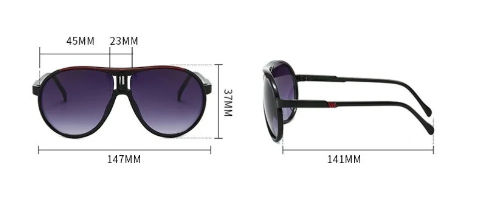 Retro Sonnenbrille Outdoor Sport Ultraleichte Gläser UV400 Luxus Designer Sonnenbrille Luxus Oculos Feminino Zubehör – Detail 2