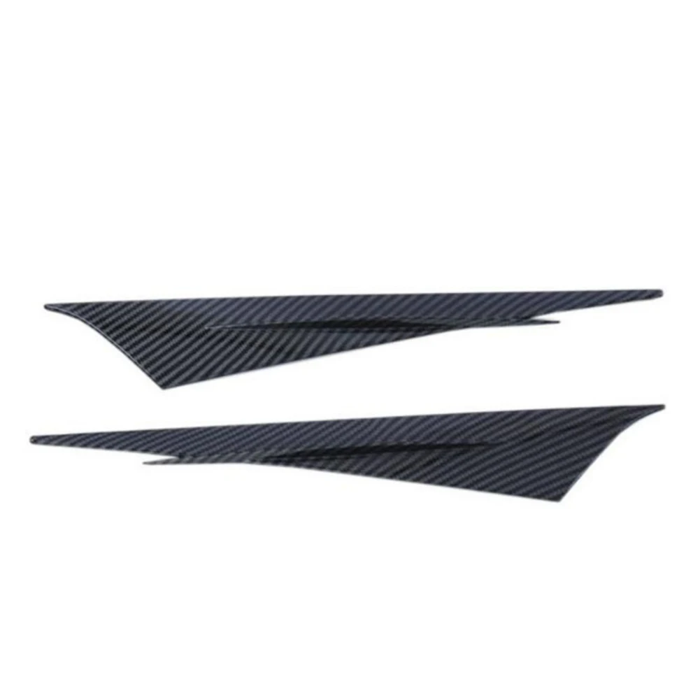 1 Pair Front Headlight Eyelid Molding Trim Strip Fit for Honda Civic 4DR 2022-2023 Carbon Fiber Style