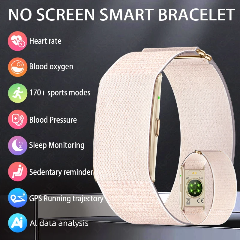 

LIGE Heart Rate Monitor Smartwatch No Screen Sports Fitness Tracker 2025 Ultralight Pedometer Smart Wristband Smart Bracelet