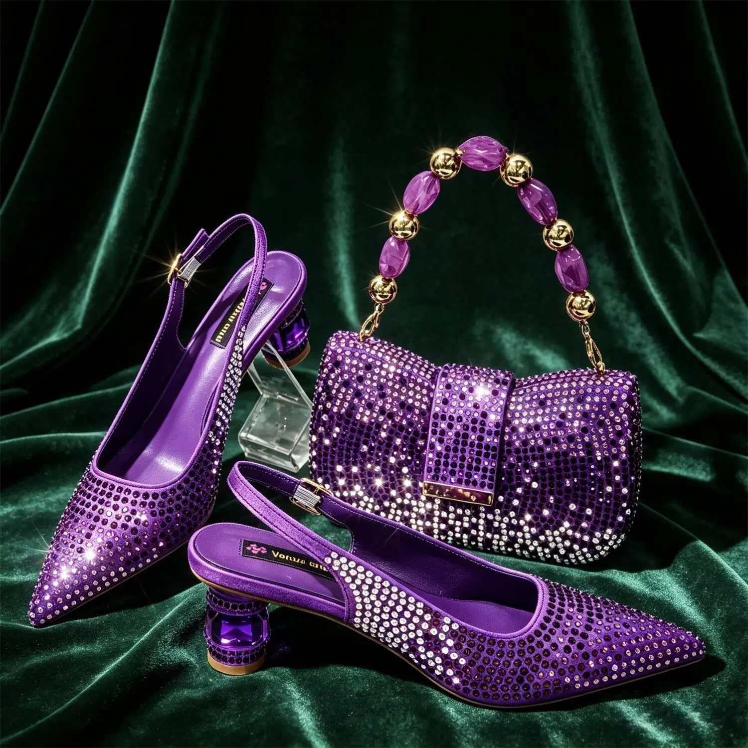 doershow hot selling Shoes and Bags To Match Set Italy Party Pumps Italian Matching Shoe and Bag Set for Party! SCM1-1