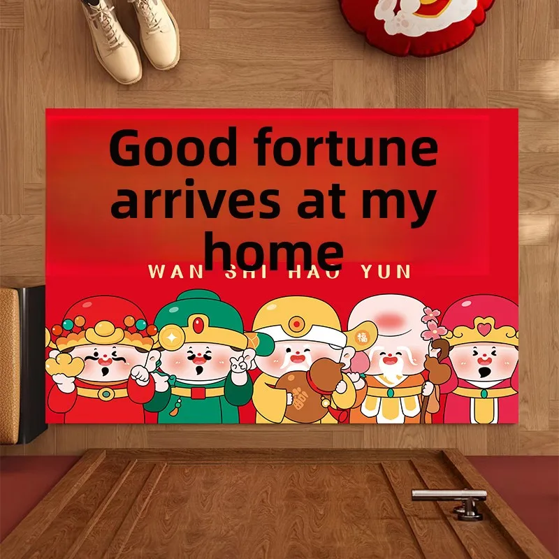 

Новогодний декоративный коврик для входной двери 2026: праздничный коврик для новоселья и новогодних торжеств