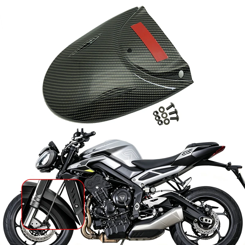 Fit For Street Triple 765 R/S/RS 765R 765S 765RS StreetTriple 2017-2023 2022 Motorcycle Front Fender Extender Mudguard Extension
