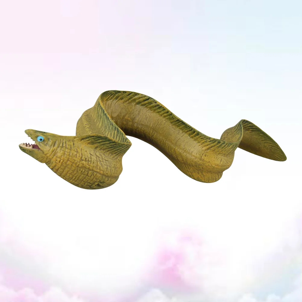1pc Sea Eel Decor Premium Plastic Lifelike Marine Animal For Kids Learning Collection Home Display Simulated Ocean Creature
