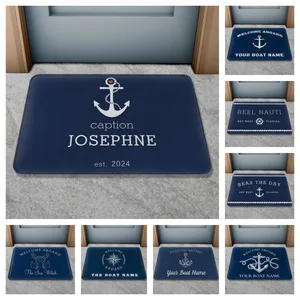 Personalisierte Nicht -Flip -Türteppich, Bademill, benutzerdefinierte Teppich, Innenräume und Außenbereich, benutzerdefinierte Bootsname, Hausdekoration, Badezimmerboden 11 Hauptverkäufe Nautische Teppiche - №12