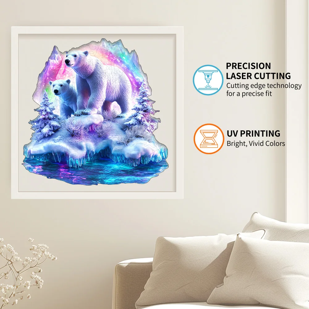 ألغاز الصور المقطوعة الخشبية للبالغين - موضوعات خيالية فريدة من نوعها (الكنز، الحيوان، المناظر الطبيعية) - ألغاز خشبية ممتازة لديكور المنزل #4