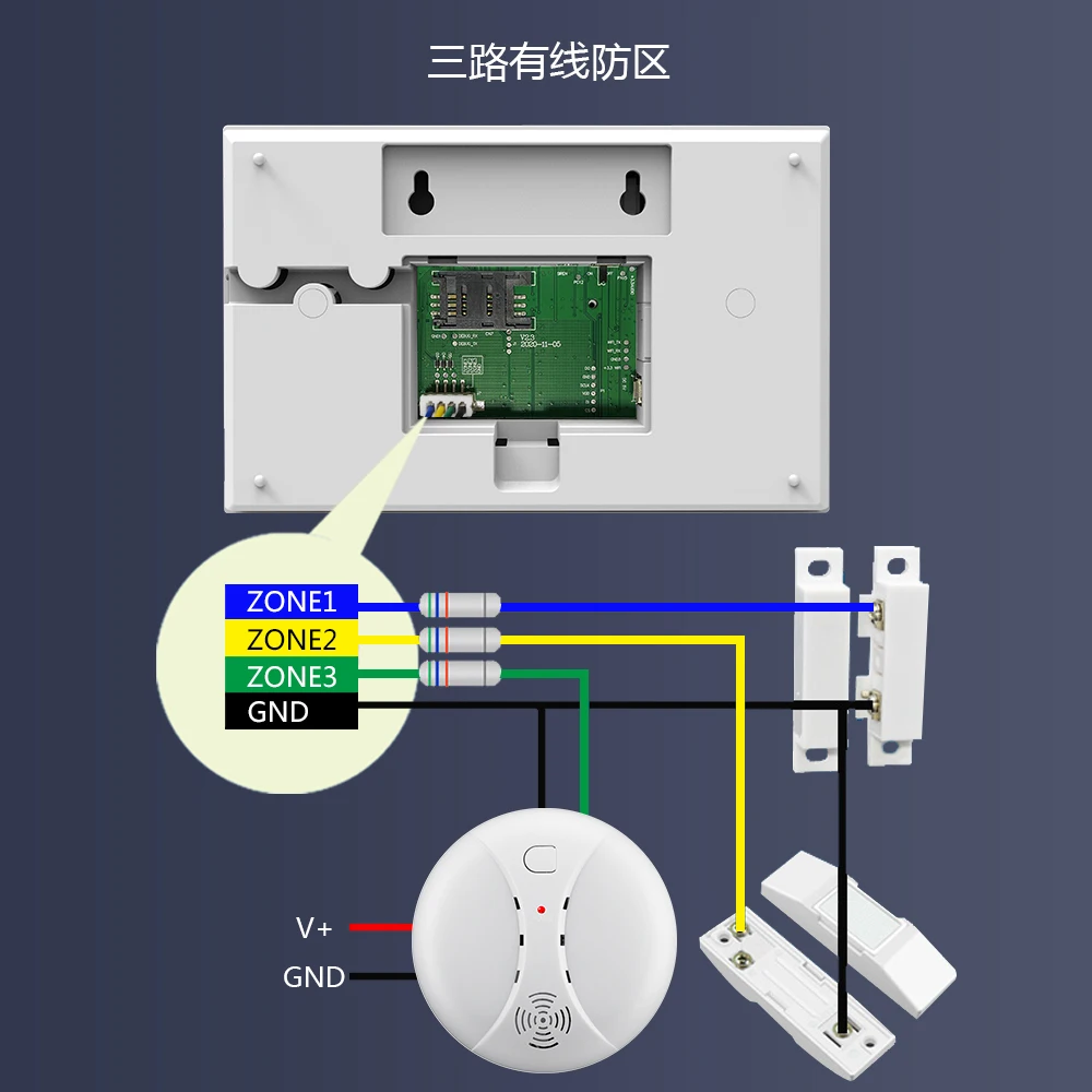 Pgst-sistema de alarme inteligente para segurança doméstica, wifi, gsm, porta e sensor de movimento, controle de aplicativo inteligente tuya, trabalhe com alexa