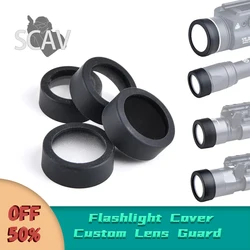 WADSN Tactical M300 M600 X300 X400V Protector Hunting Weapon light LED Flashlight Cover Custom Lens Guard 25.4MM 28MM 30MM 26mm