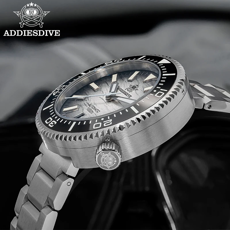 

ADDIESDIVE 46mm Men's Watch 8215 Automatic Movement Sapphire 1000m Waterproof Watches Super Luminous Stainless Steel Watch New