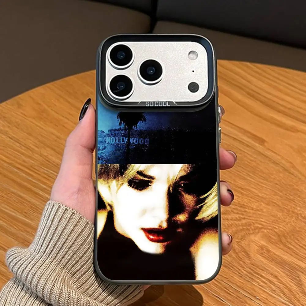 M-Mulholland D-Drive Black Matte Phone Case For iPhone 12 11 14 13 17 16 15 Pro Max Large Lens Frame Cover