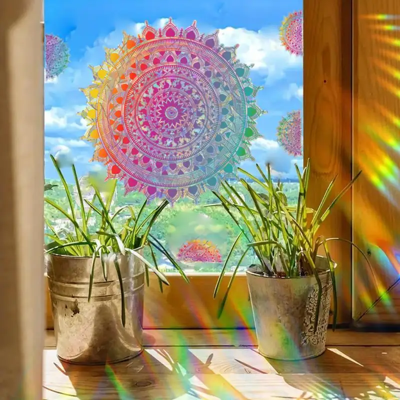 1PC Dragonfly Sun Catcher Electrostatic Window Sticker Reusable And Washable PVC Living Room And Bathroom Glass Sticker