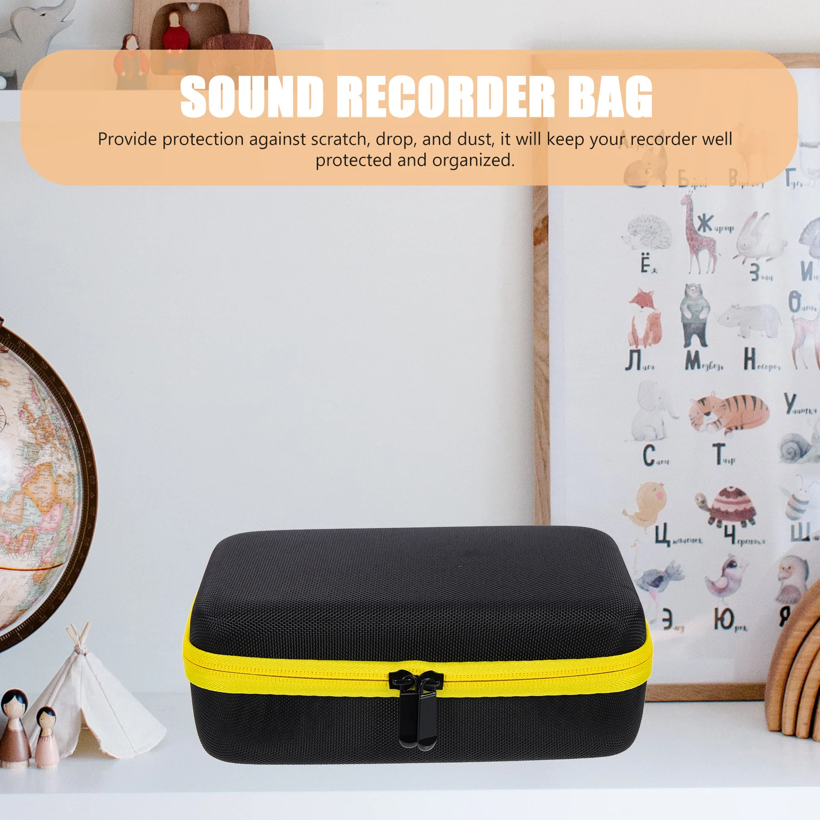 حافظة مسجل مضادة للصدمات حافظة واقية متينة من إيفا لمسجل الصوت حقيبة تخزين محمولة للسفر منظم الأدوات #1