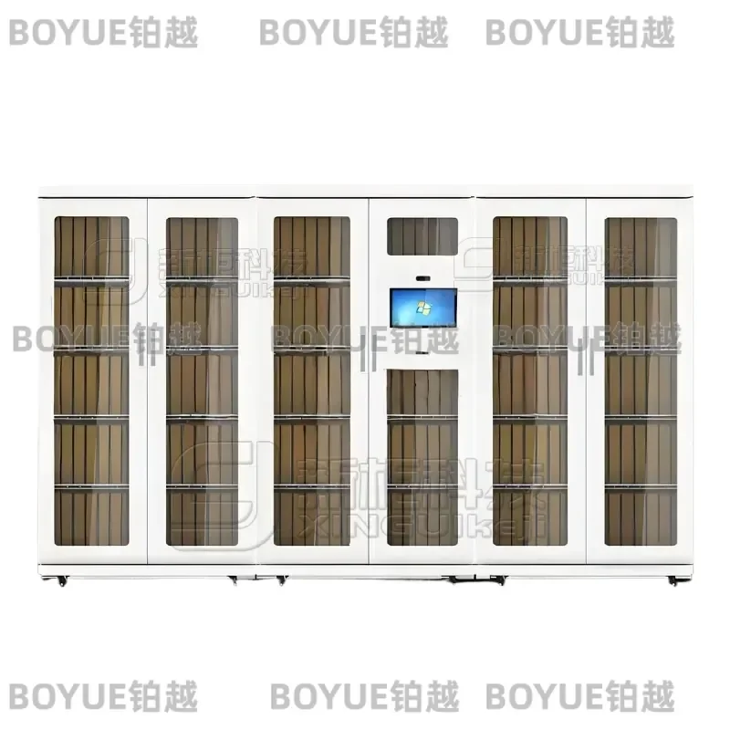 Smart RFID Filing Cabinet with Face and Fingerprint Access Secure Document Evidence Storage Self Service Borrow Return