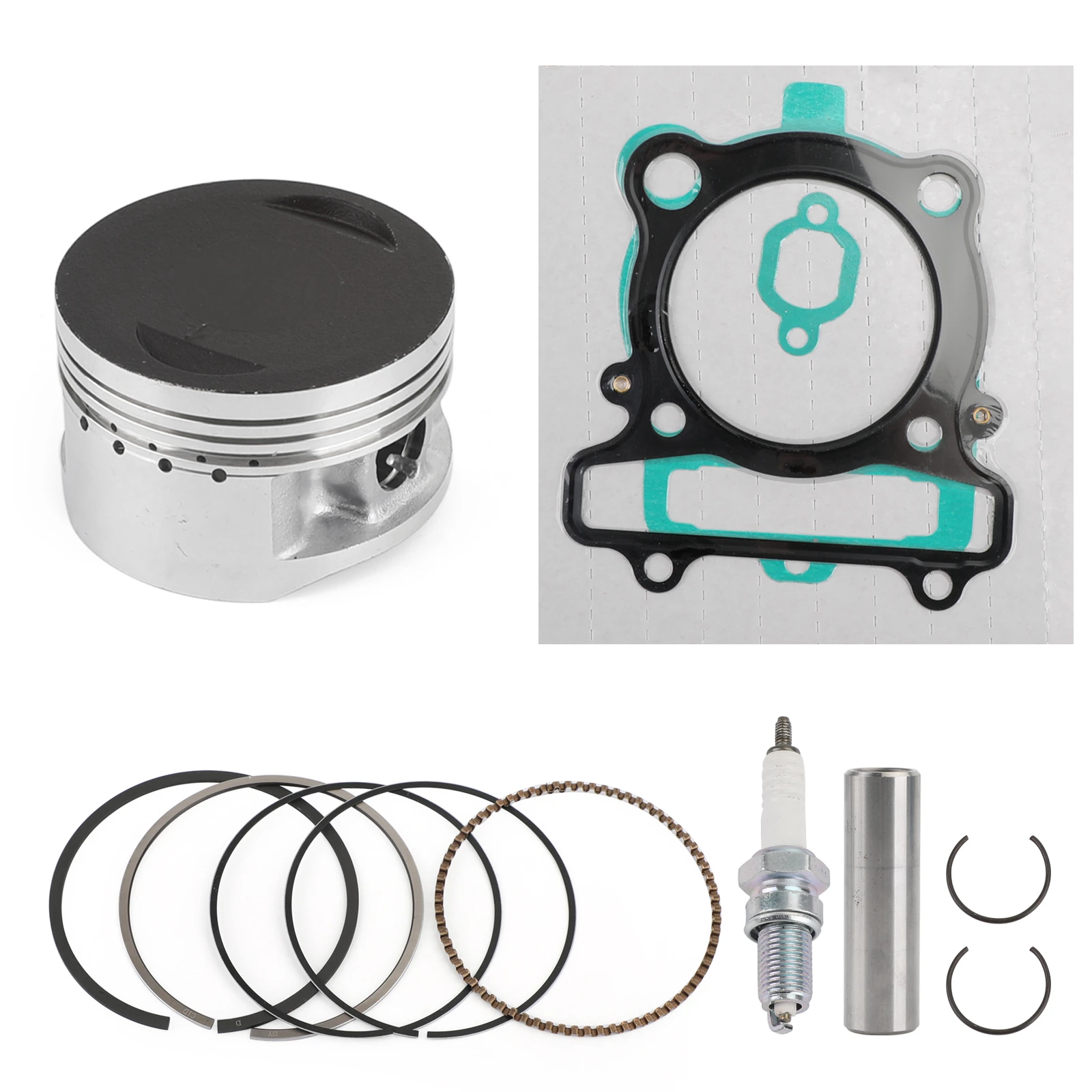 5UH-11631-00-C0 83mm Piston Rings Gasket Spark Plug Kit Set For Yamaha Warrior 350 YFM350X 1987-2004