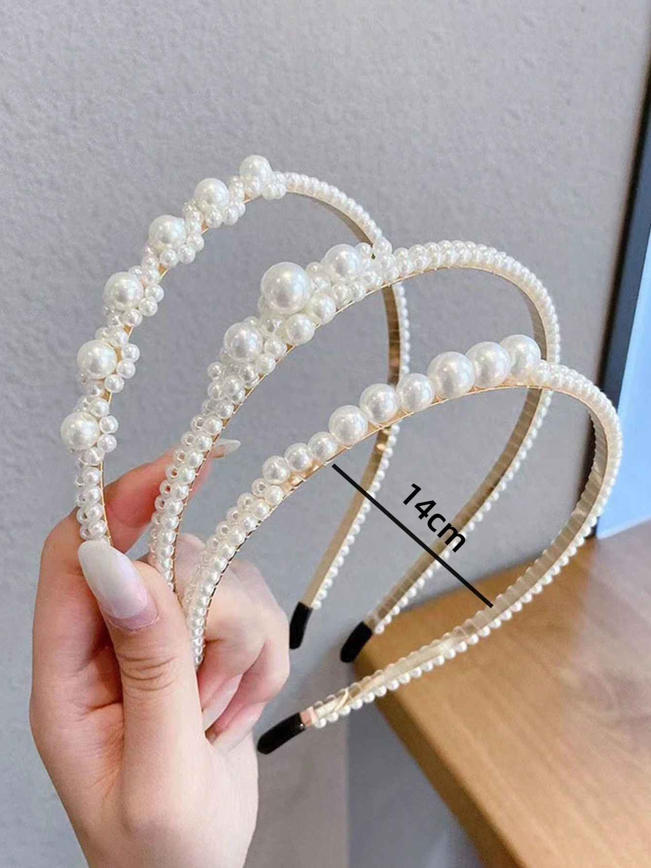 

5 Pieces Simple Pearl Hairband, Sweet Faux Pearl Headband, Elegant And Versatile, Fairy-Like Charm, Facepressing Hair Accessory