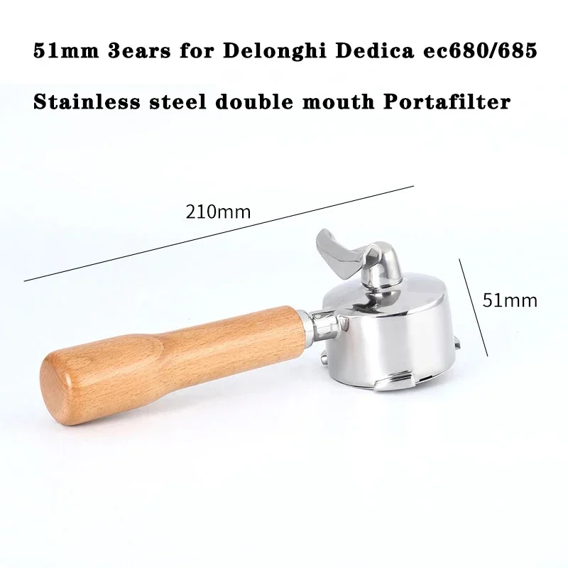 Zeefdrager 51 mm voor DeLonghi Dedica EC680 EC685 EC885 & Smeg