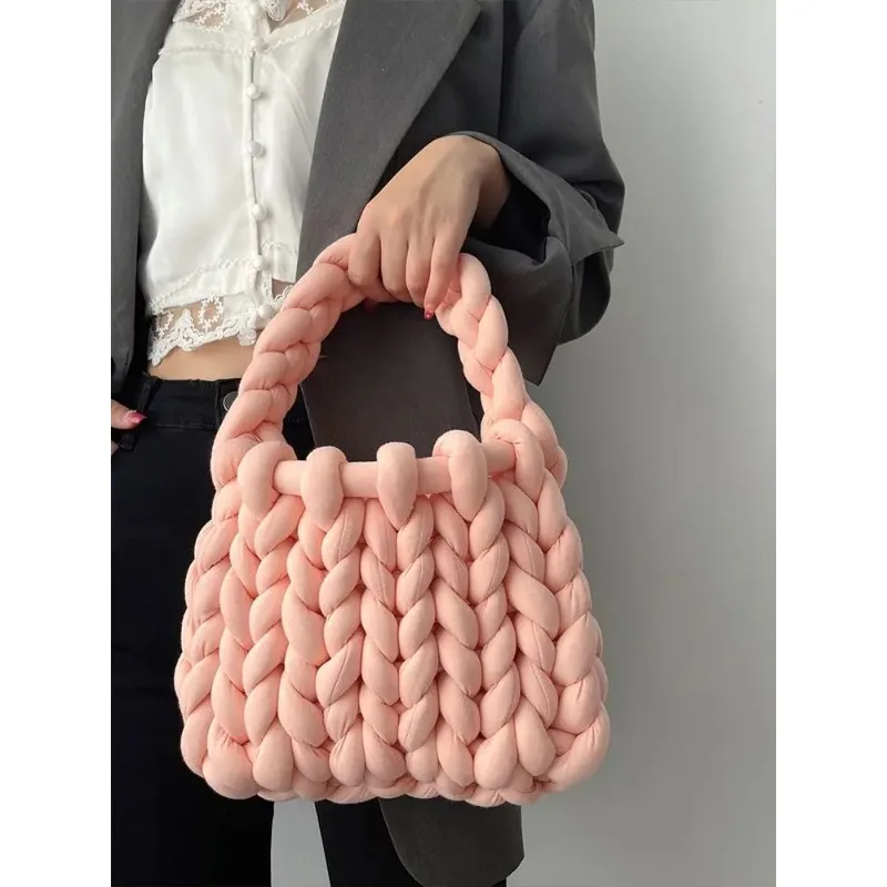 Non finished products Trendy Ultra Thick Icelandic Yarn DIY Handmade Woven Bag Hand Woven and Self-made Hand Carried To Give To