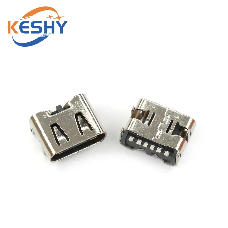 5PCS Type C USB 3.1 6 14 16 24 Pin Connector Type-C Socket SMD DIP Female Jack For PCB High Current Charging Port Transfer Data