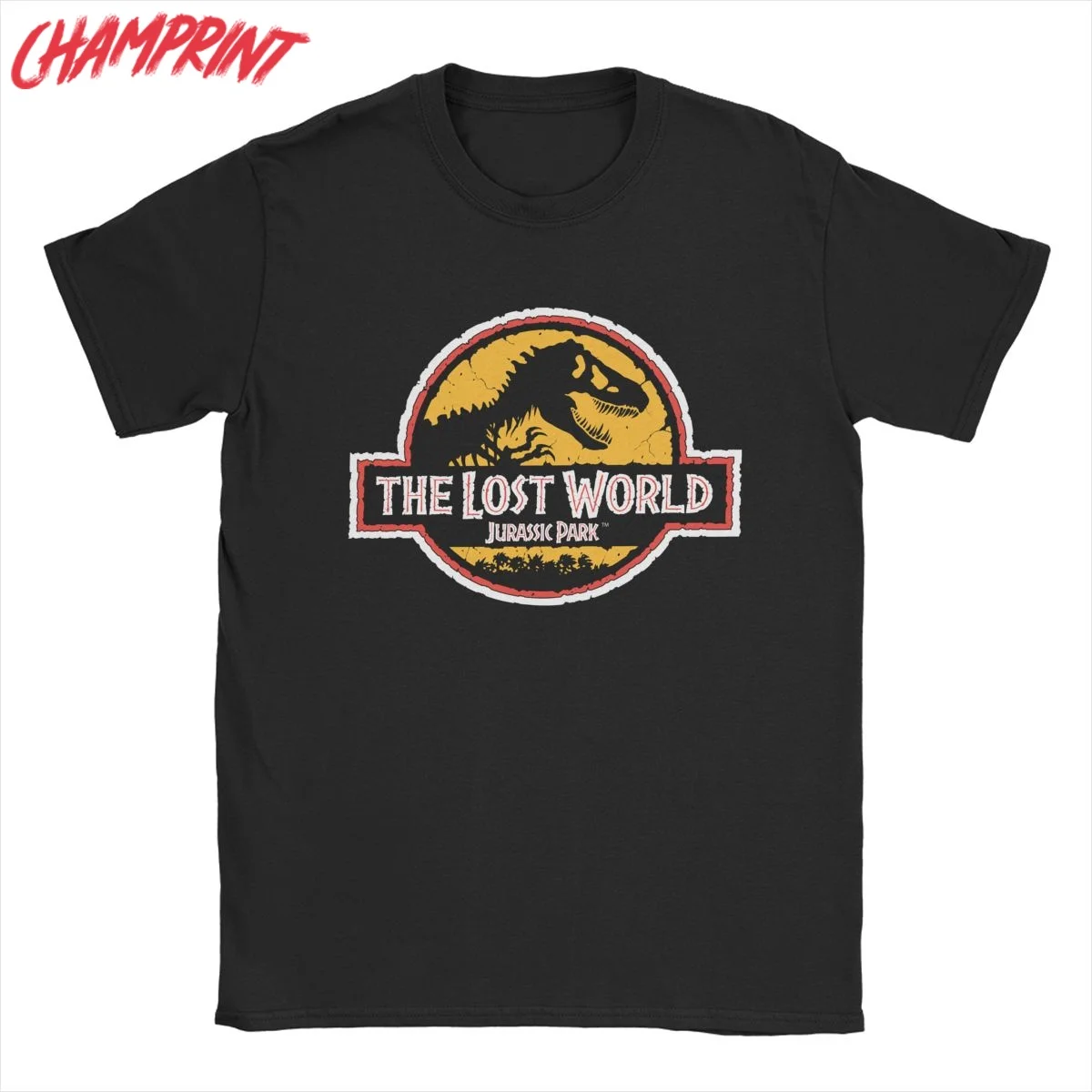 Men T-Shirts Dinosaur Jurassic Park Cool Cotton Tee Shirt Short Sleeve T Shirts O Neck Clothes Birthday Present