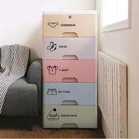 7pcs Clothing Classification Cabinet Stickers Clothes Logo Underwear Socks Label Wardrobe Sticker For Girl Boy Room Organization