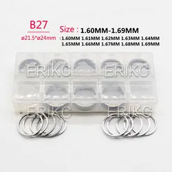 RIKC B27 SIZE 1.60MM-1.69MM Common Rail Injector Adjusting Shims 30PCS FOR Denso Injection 1.61MM 1.62MM 1.63MM 1.64MM 1.65MM