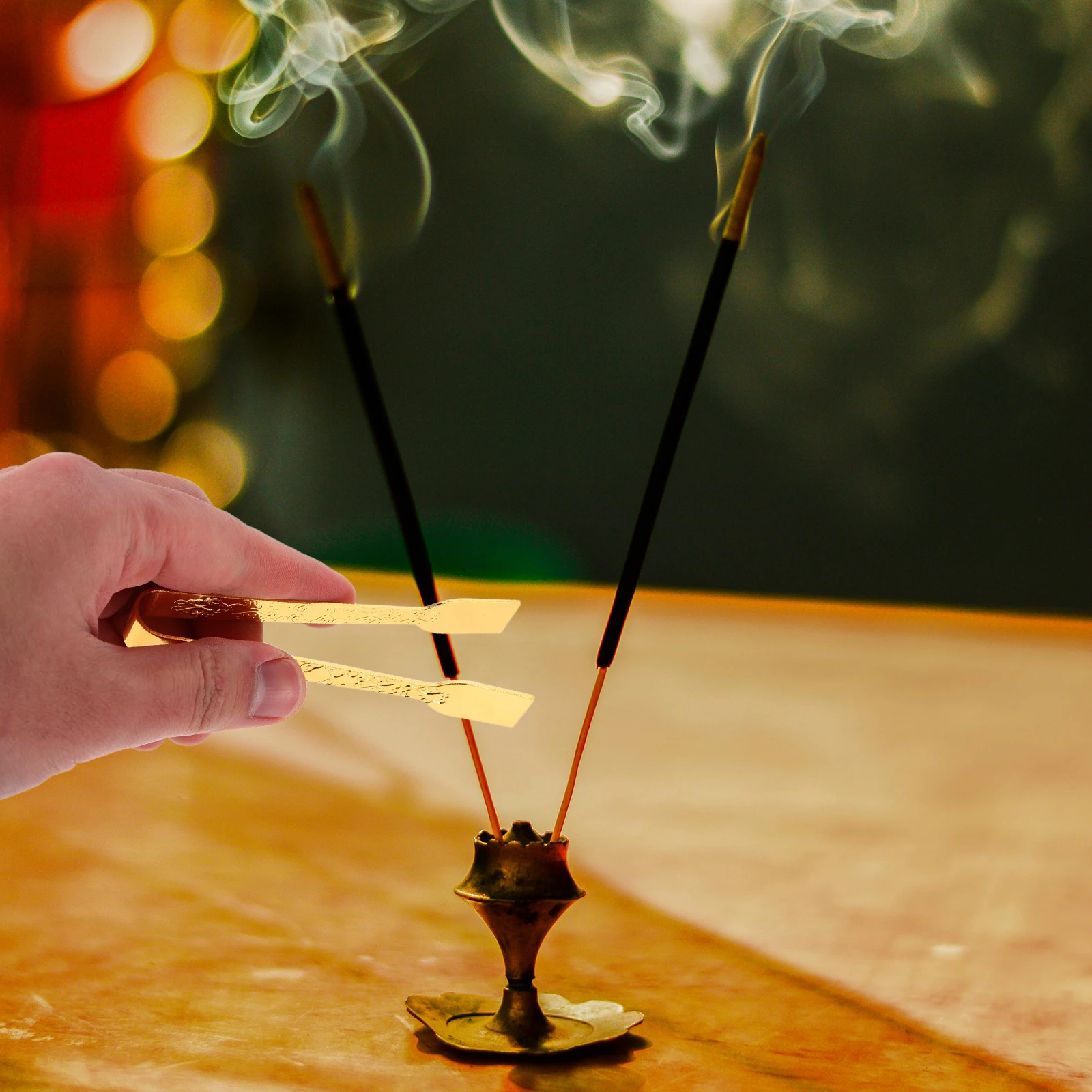 

3pcs Incense Burner Tongs Aromatherapy Furnace Clip Middle East Tweezers Charcoal Tools BBQ Grill Serving Censer