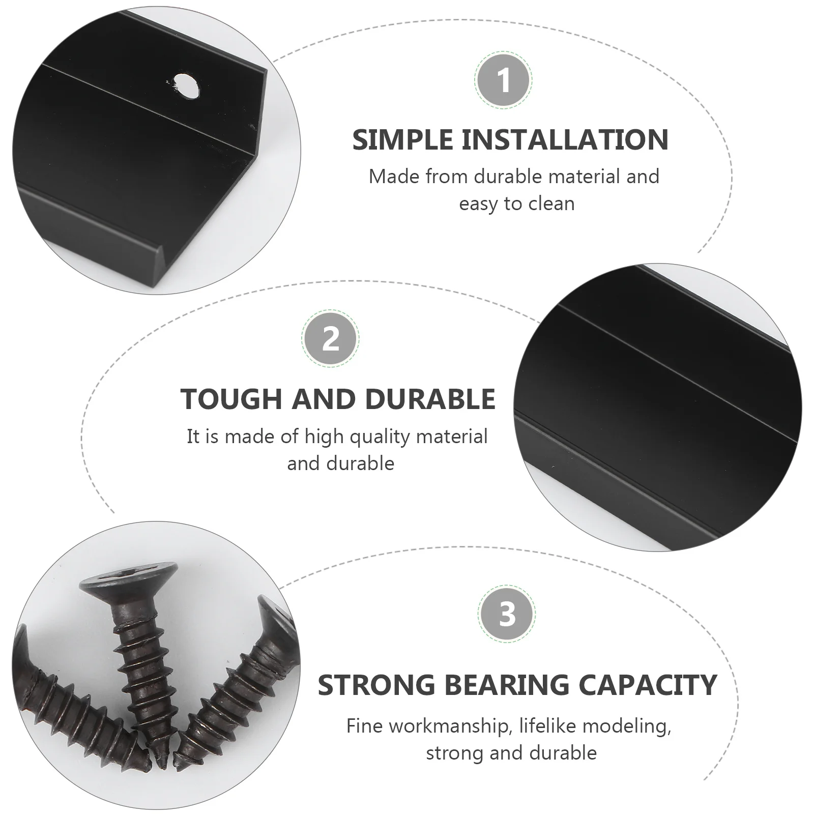 

Настенная витрина-стеллаж, черный алюминиевый сплав, современные невидимые ручки для кухонных шкафов, гардеробов и выдвижных ящиков