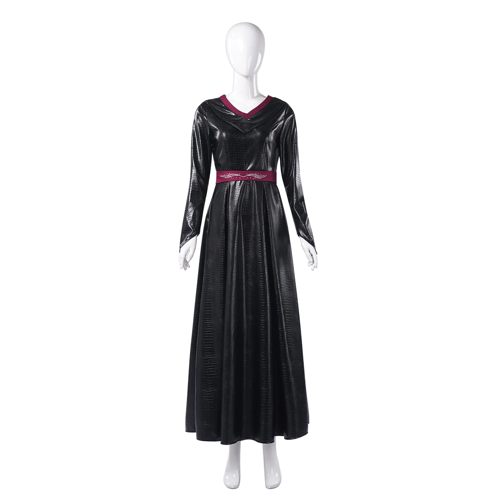 

Medieval-style Leather Dress For Halloween Renaissance-inspired Vintage Court Fashion European