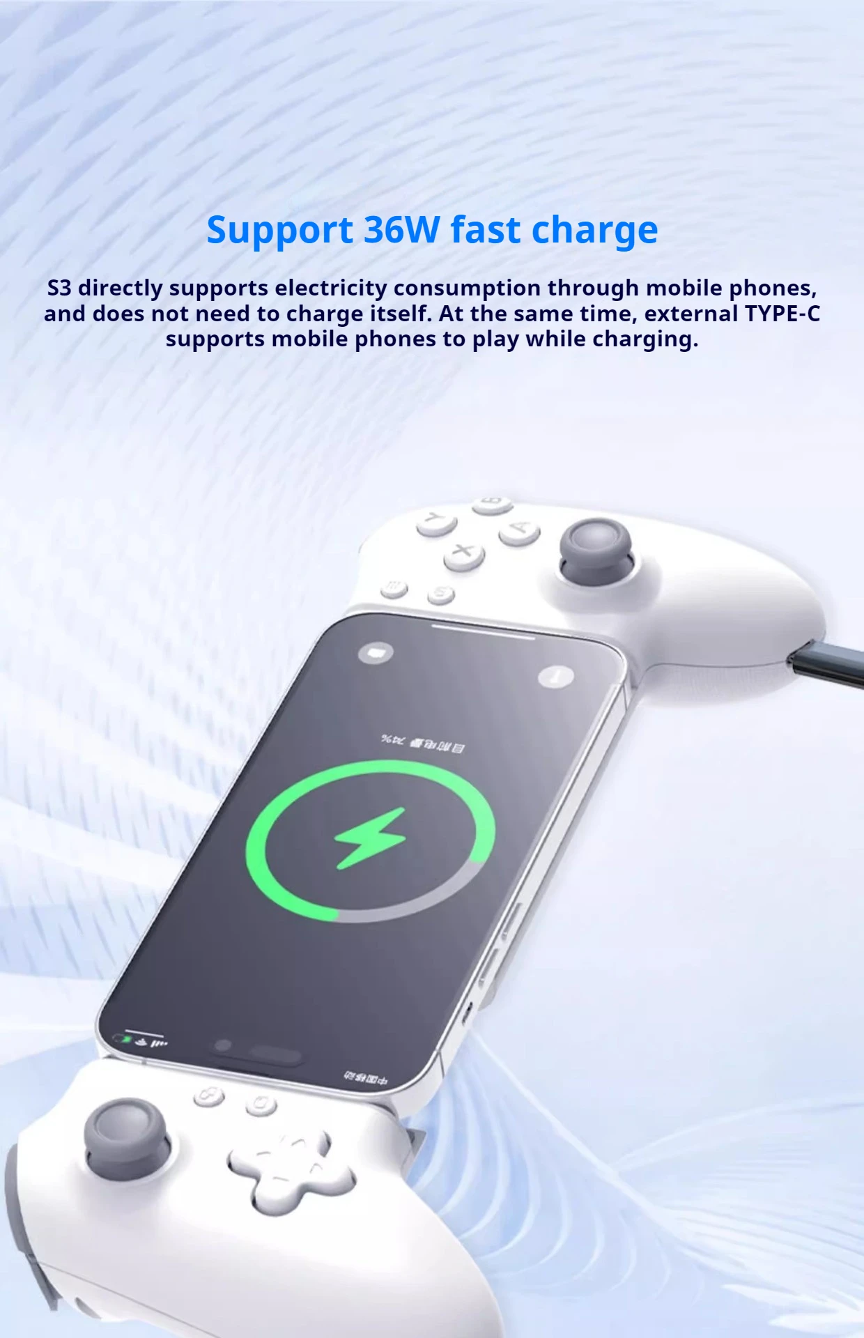 Gamepad Gaming Steuerung Für Mobile Android Handy Cellular PC Tablet Hall Effekt Joystick Befehl Typ C Game Pad Controller – Detail 13