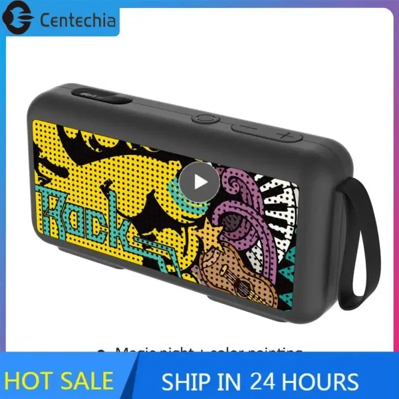 5W ポータブルワイヤレスBluetoothスピーカー、屋内外で使用できる豊かな低音を備えたミニカラムステレオサウンド