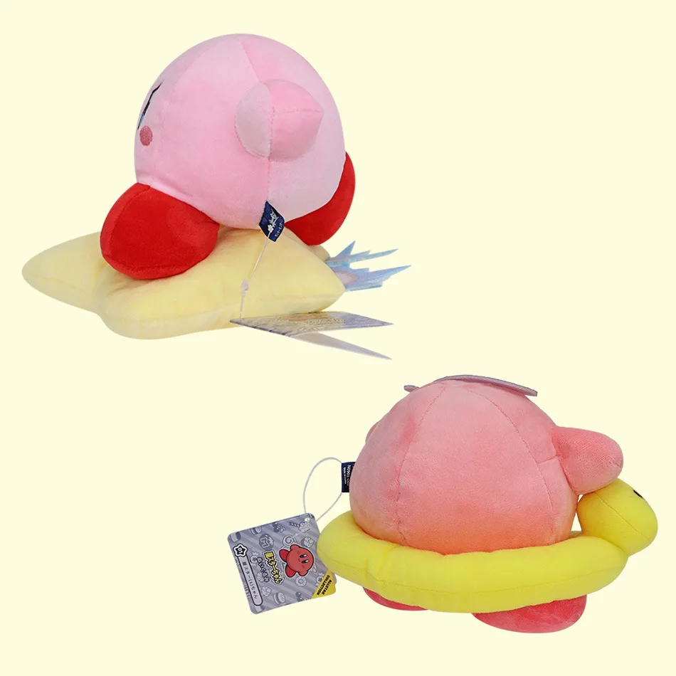 15-20cm  Kawaii Star Kirby Grey Kirby Ghost Kirby Pink Blue Green Red Plush Toy Cute Star Kirby Heart Doll Kid Birthday Gift