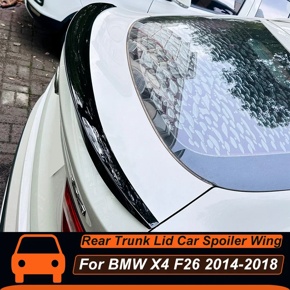 

Rear Trunk Lid Car Spoiler Wing For BMW X4 F26 MP Style 2014-2018 Rear Trunk Roof Spoiler Lid Tail Wing Car Styling Body Kits