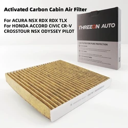 For HONDA ACCORD 7 8 9 , CIVIC 8 9 , CR-V 3 4 5 , LEGEND 4 THREEON Activated Carbon Air Cabin Filter CUK2358 TOC2358