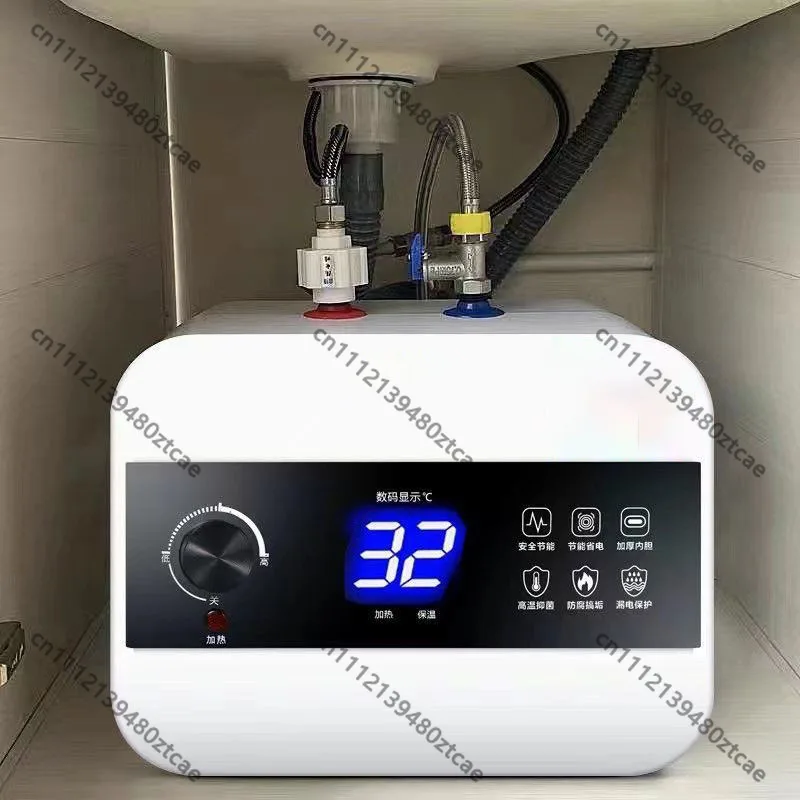 6L Digital Display ElectricWater Heater1500W Fast Heating DesignStainless Steel Liner, Continuous Hot Water SupplyHome Bathroom
