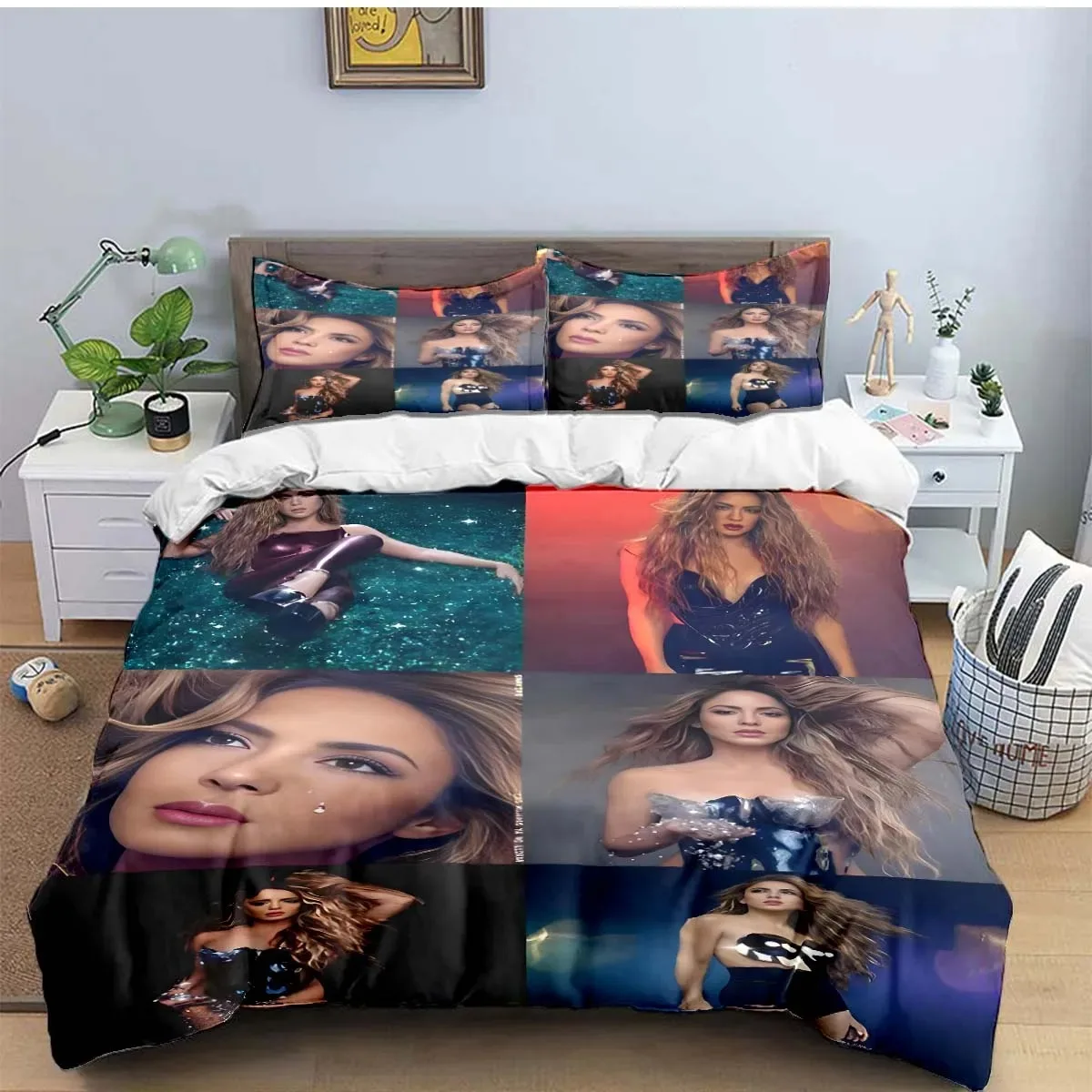 Colombia Pop Female Singer S-Shakira Pattern Bedding Sets Bed Supplies Set Duvet Cover Comforter Set Bedding Set Luxury Gift