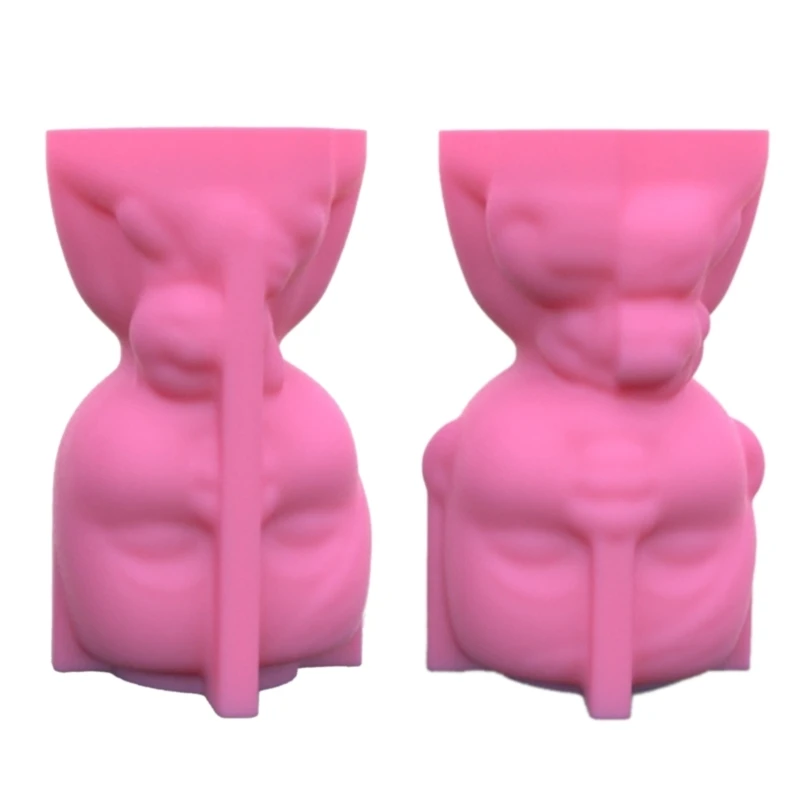 

Mini Garden Statues Boy and Puppy Flower Pot Mold Unique Pen Holder Resin Molds