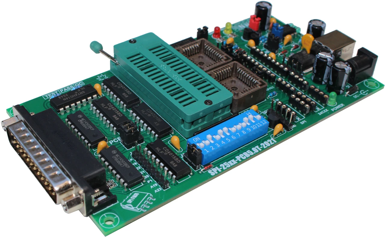 Imagem -03 - Placa-mãe Multi-funcional B-i-o-s Programador Gravador Eprom Geral Spi 25xx Pcb5.0t 2023