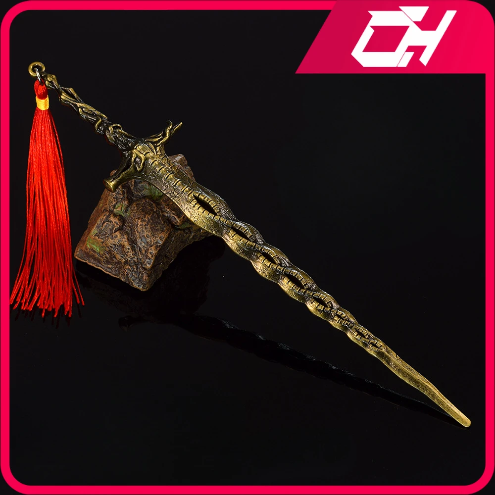 

22cm Sacred Relic Sword Japanese Anime Game Peripheral Swords Weapon Model Accessories Keychains Ornaments Gifts Toys for Boys